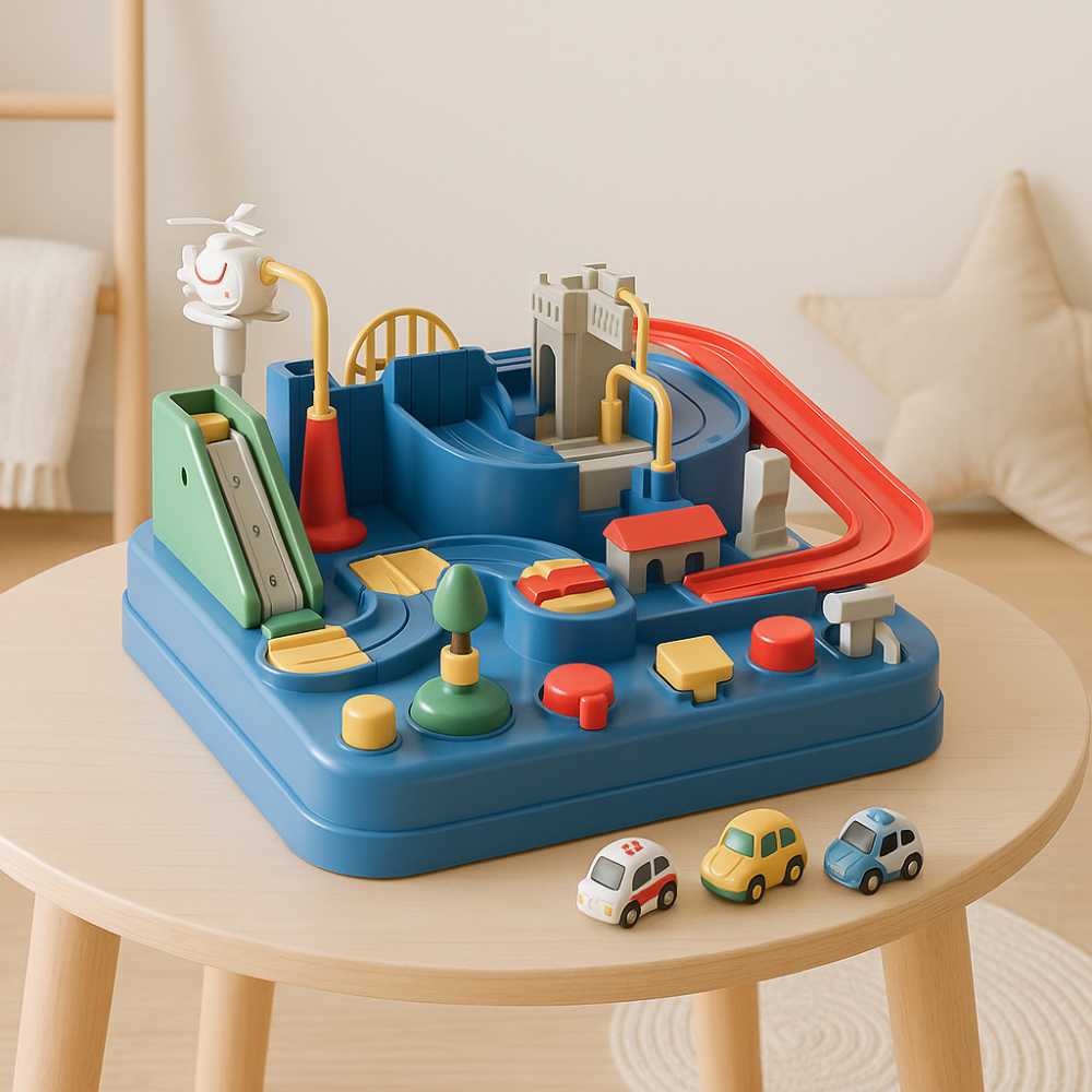 Houten Autobaan Speelgoed Mechanisch Educatief Speelset