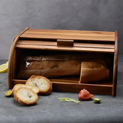 Houten Brooddoos voor Keuken met Deksel Modern Design