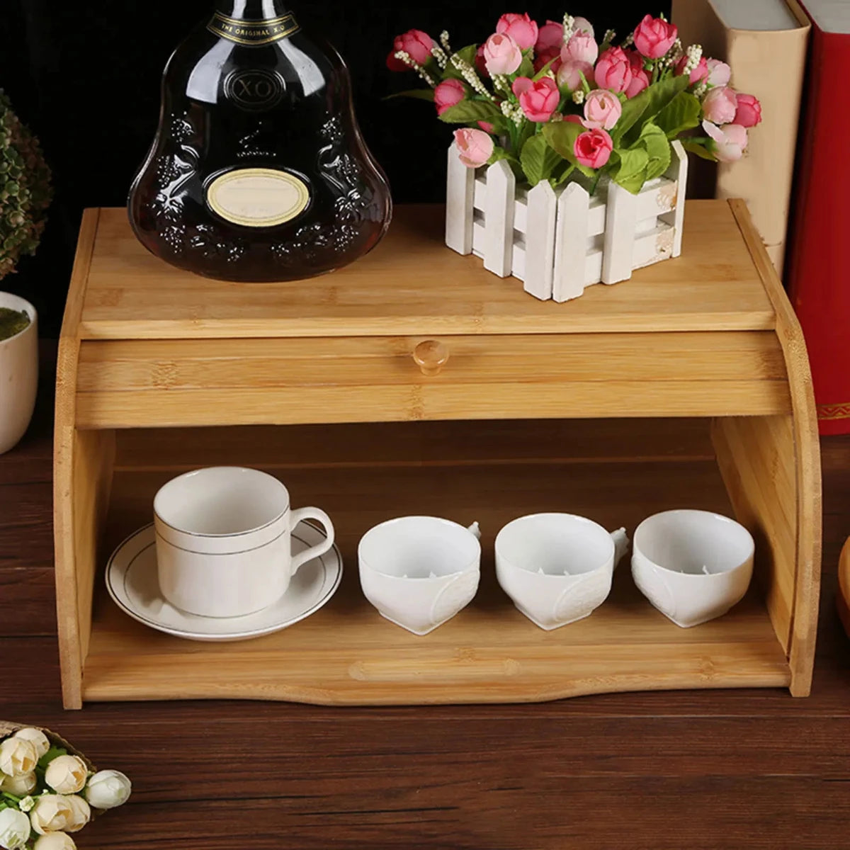 Houten Brooddoos voor Keuken met Deksel Modern Design