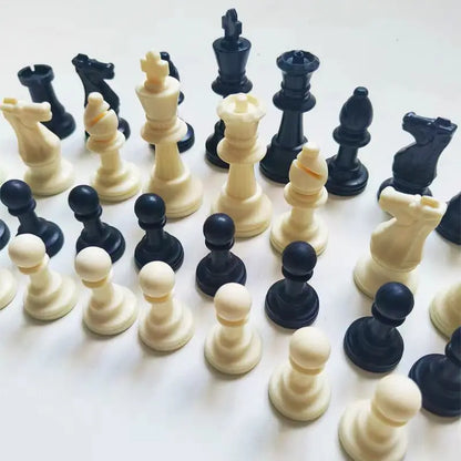 Houten Schaakstukken Set 32-Delig Massief Hout Klassiek Design