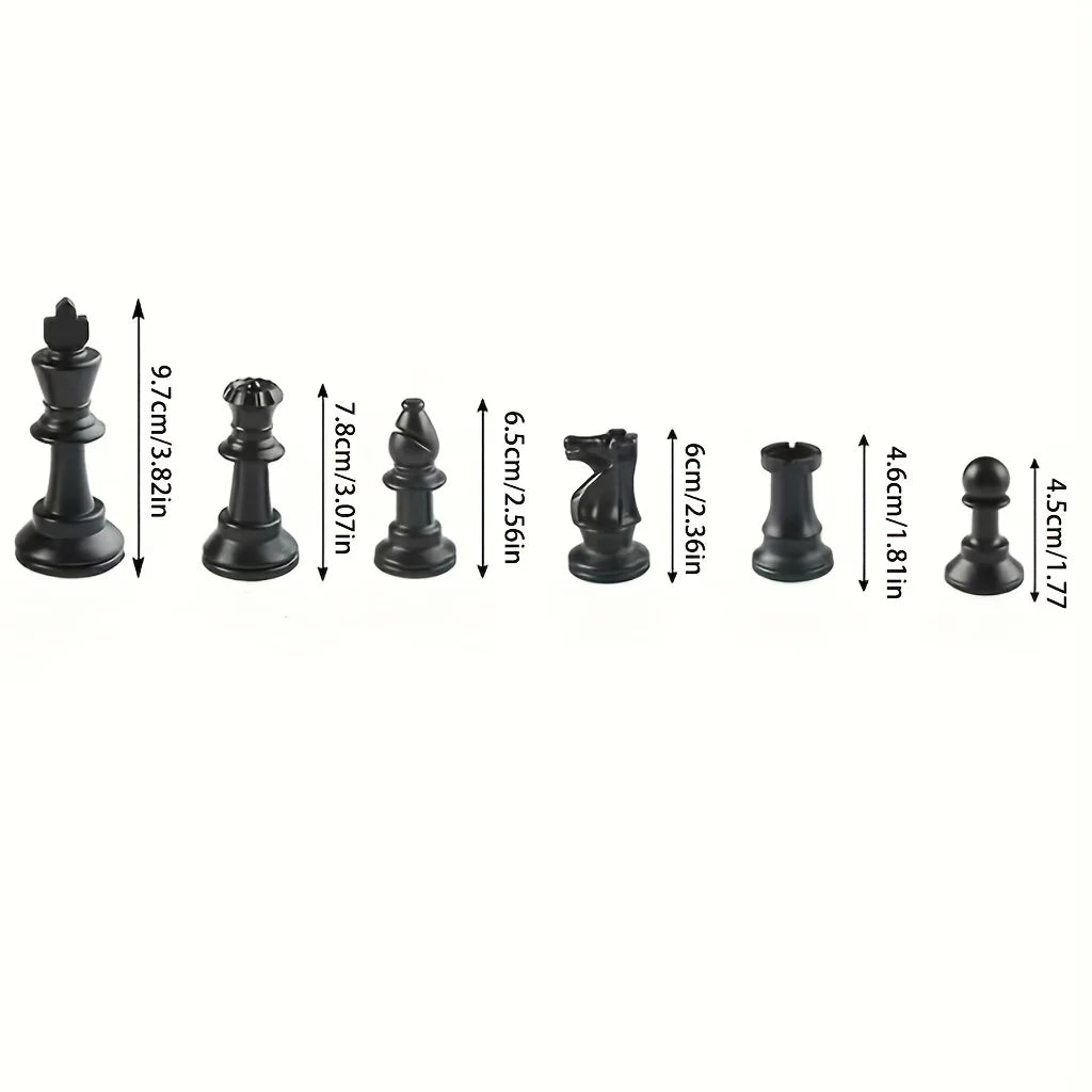 Houten Schaakstukken Set 32-Delig Massief Hout Klassiek Design