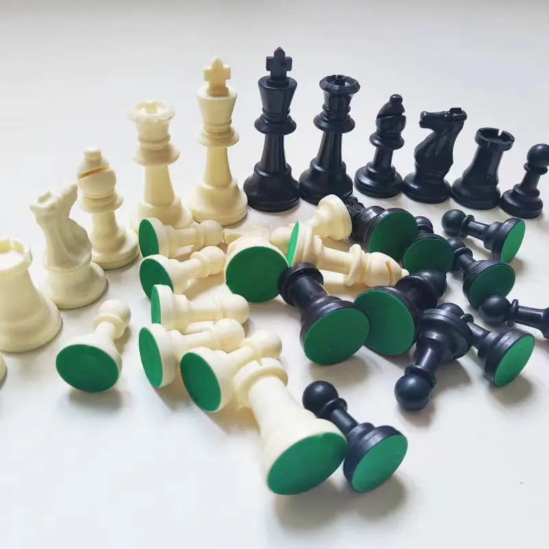 Houten Schaakstukken Set 32-Delig Massief Hout Klassiek Design