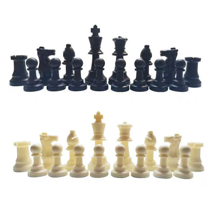 Houten Schaakstukken Set 32-Delig Massief Hout Klassiek Design