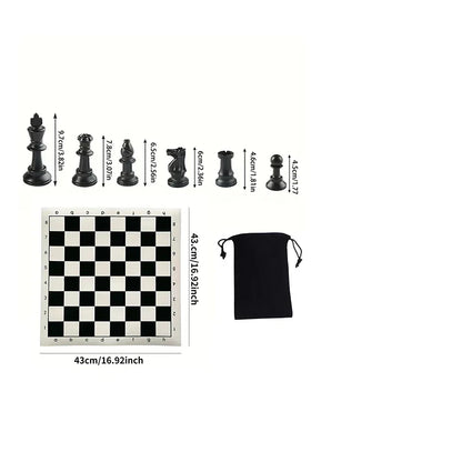 Houten Schaakstukken Set 32-Delig Massief Hout Klassiek Design