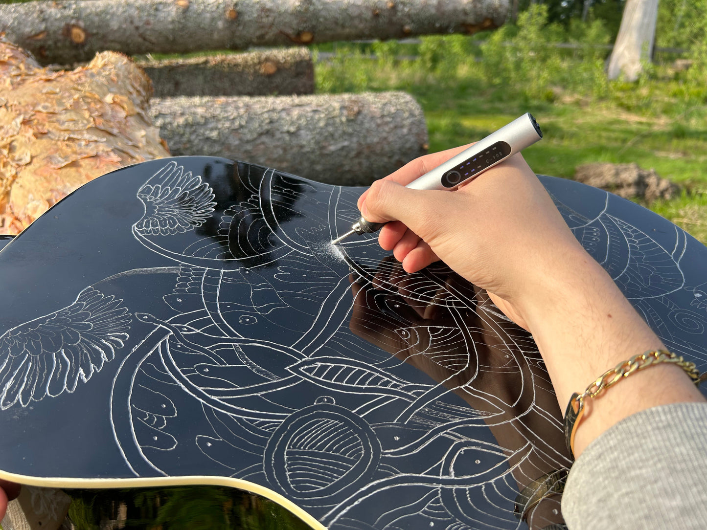 USB Graveerpen Draadloos voor Hout en Metaal