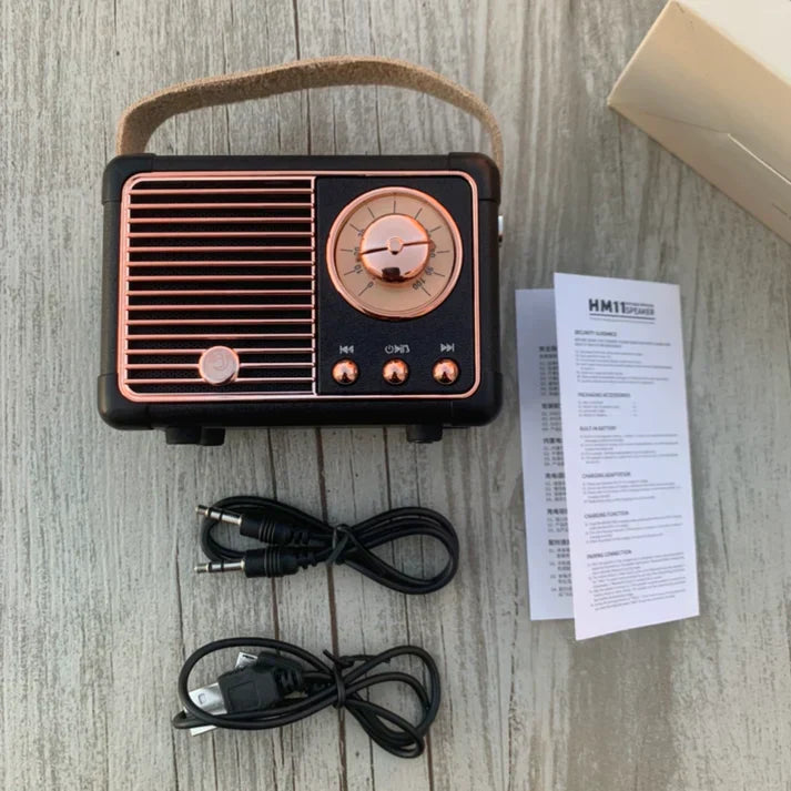 Bluetooth Speaker Retro Design Draadloos 2.0 Kanaals