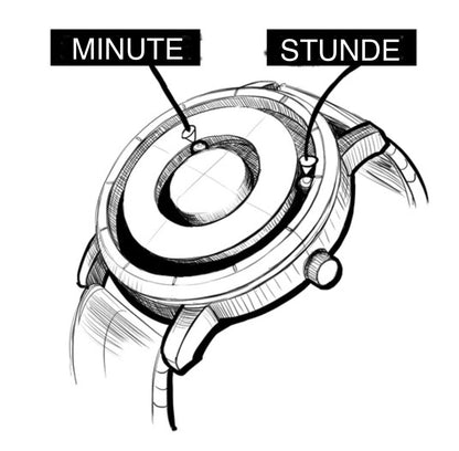 Magnetisch Horloge Quartz Modern Design Elegant