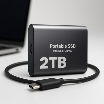 Externe SSD 2TB USB-C Hoge Snelheid Draagbaar - Velinix