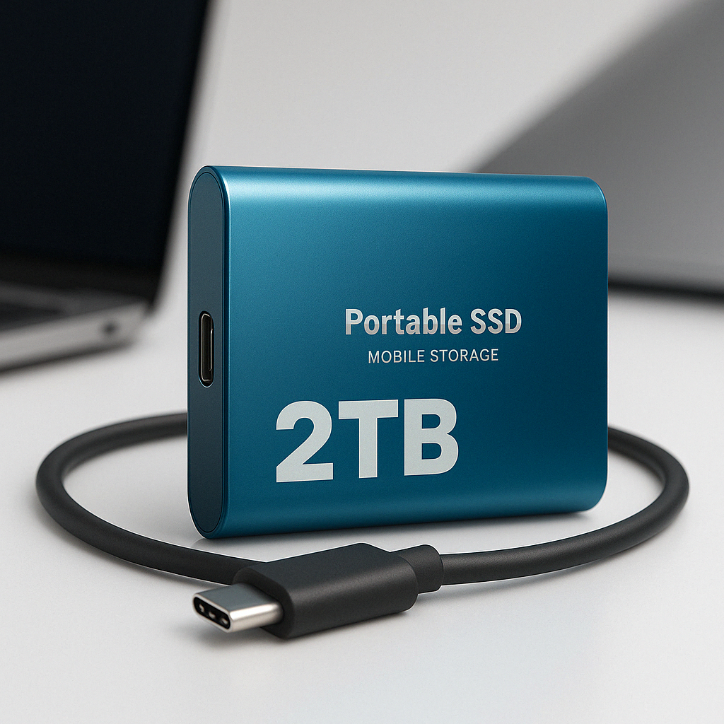 Externe SSD 2TB USB-C Hoge Snelheid Draagbaar