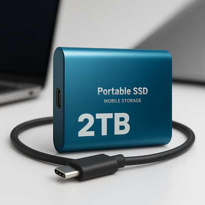 Externe SSD 2TB USB-C Hoge Snelheid Draagbaar
