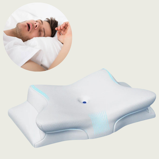 Snurk Kussen Ergonomisch voor Nek en Hoofd Wit - Velinix