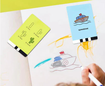 Tekenblok Set voor Kinderen met 100 Kaarten Leer Tekenvaardigheid