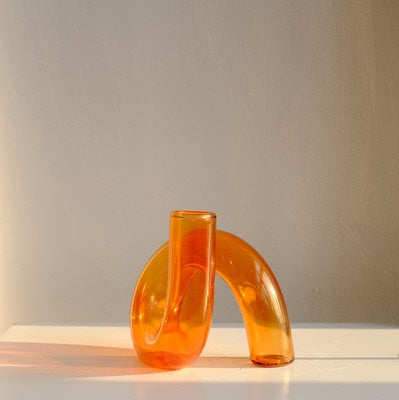 Glazen Vase Kandelaar Hydroponic Uniek Loop Design