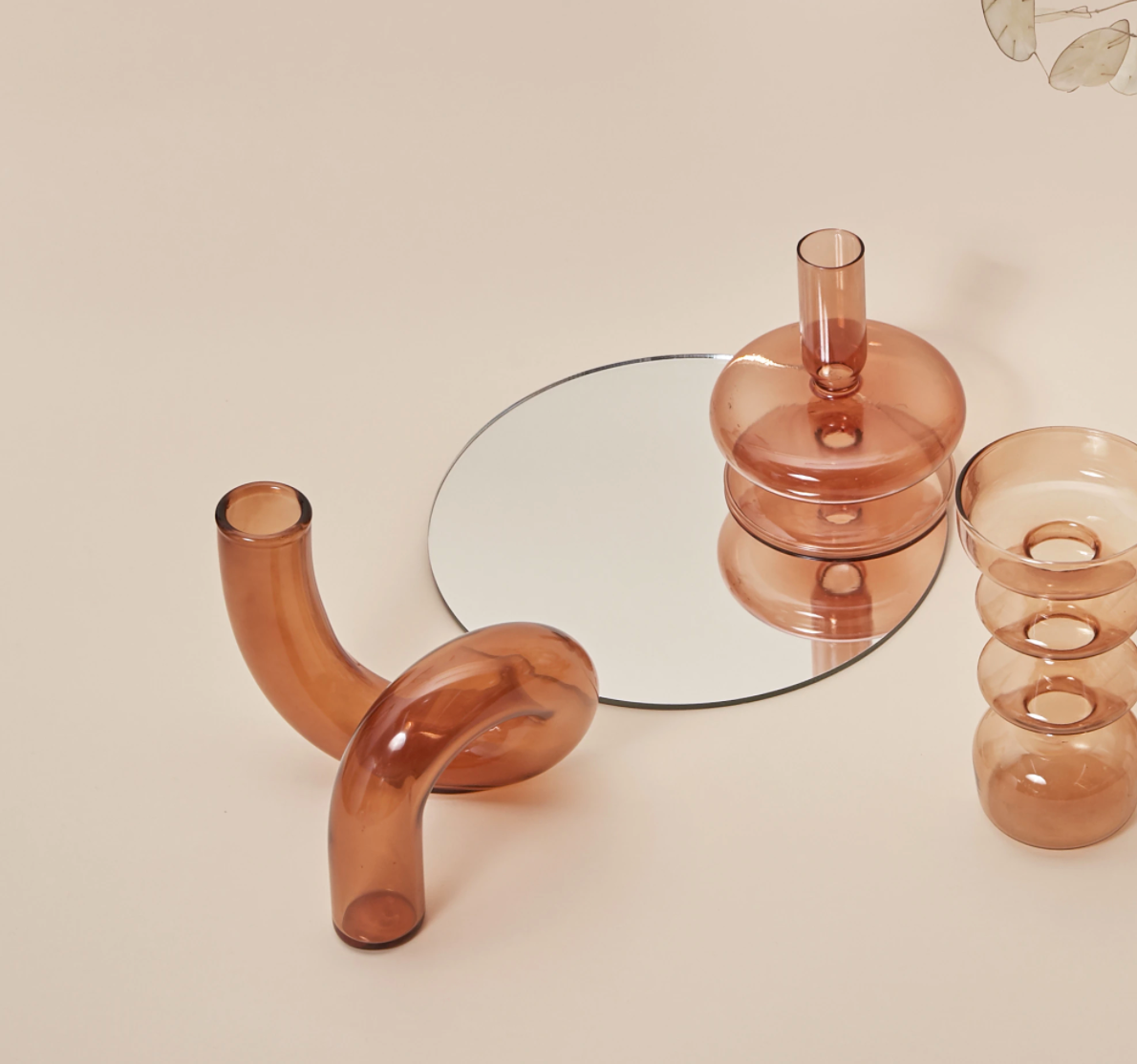 Glazen Vase Kandelaar Hydroponic Uniek Loop Design