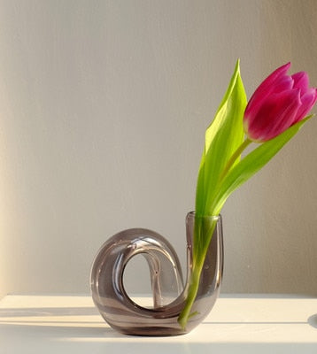 Glazen Vase Kandelaar Hydroponic Uniek Loop Design