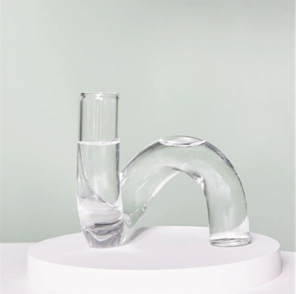 Glazen Vase Kandelaar Hydroponic Uniek Loop Design