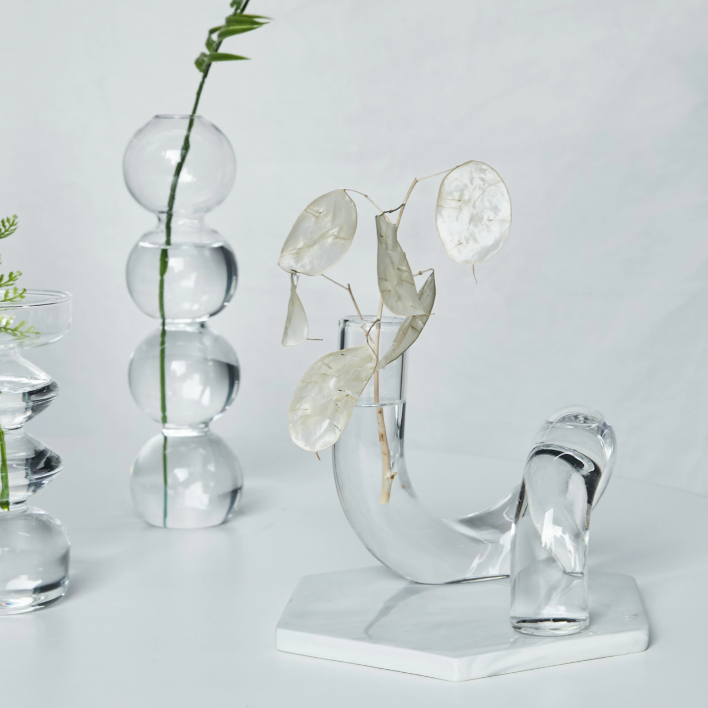 Glazen Vase Kandelaar Hydroponic Uniek Loop Design
