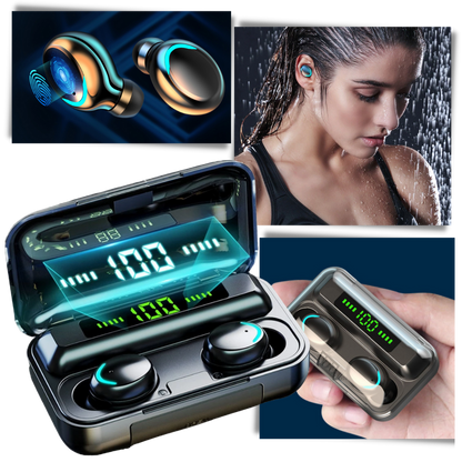 Bluetooth Oordopjes Draadloos met Oplaadbare Hoesje - Velinix