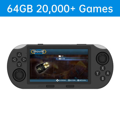 Retro Handheld Console 64GB met 20000 Games en 2 Speler Modus