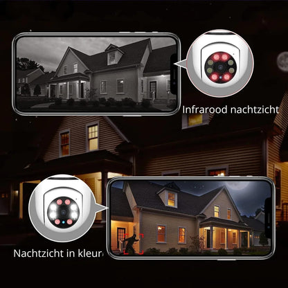 Slimme Zoomlampcamera voor Woningbewaking Buiten