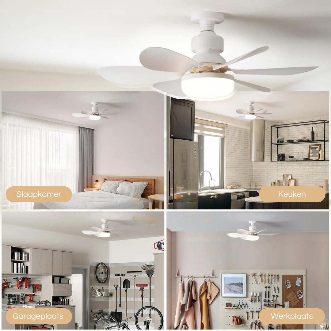 Energiezuinige Plafondventilator met Verlichting