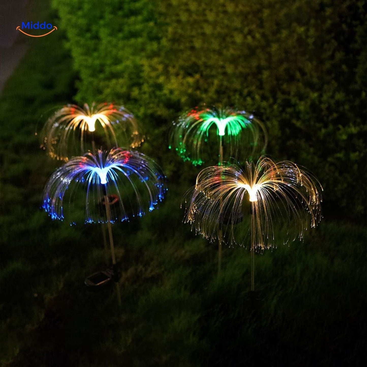 Kleurrijke Zonnelampen voor de Tuin met LED-verlichting