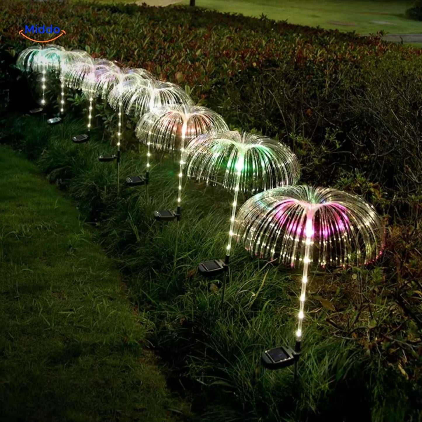 Kleurrijke Zonnelampen voor de Tuin met LED-verlichting