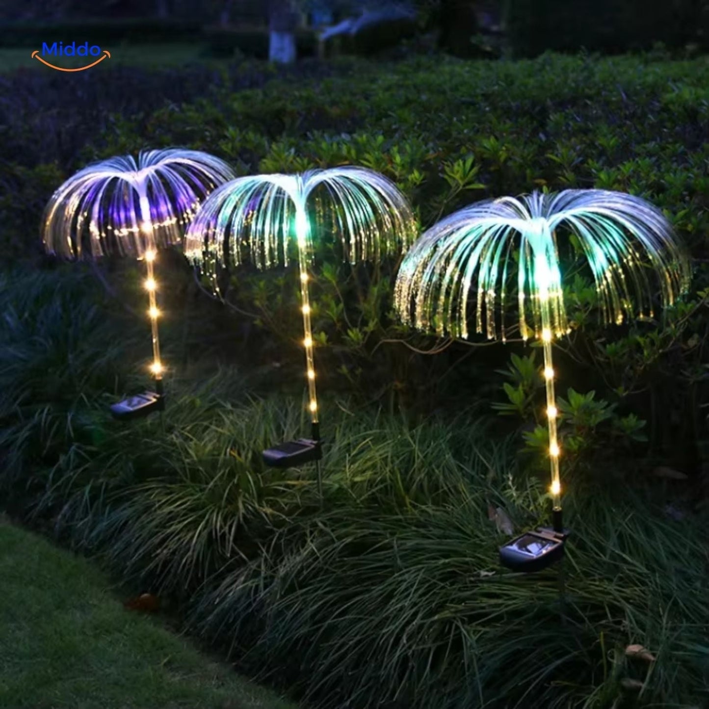 Kleurrijke Zonnelampen voor de Tuin met LED-verlichting