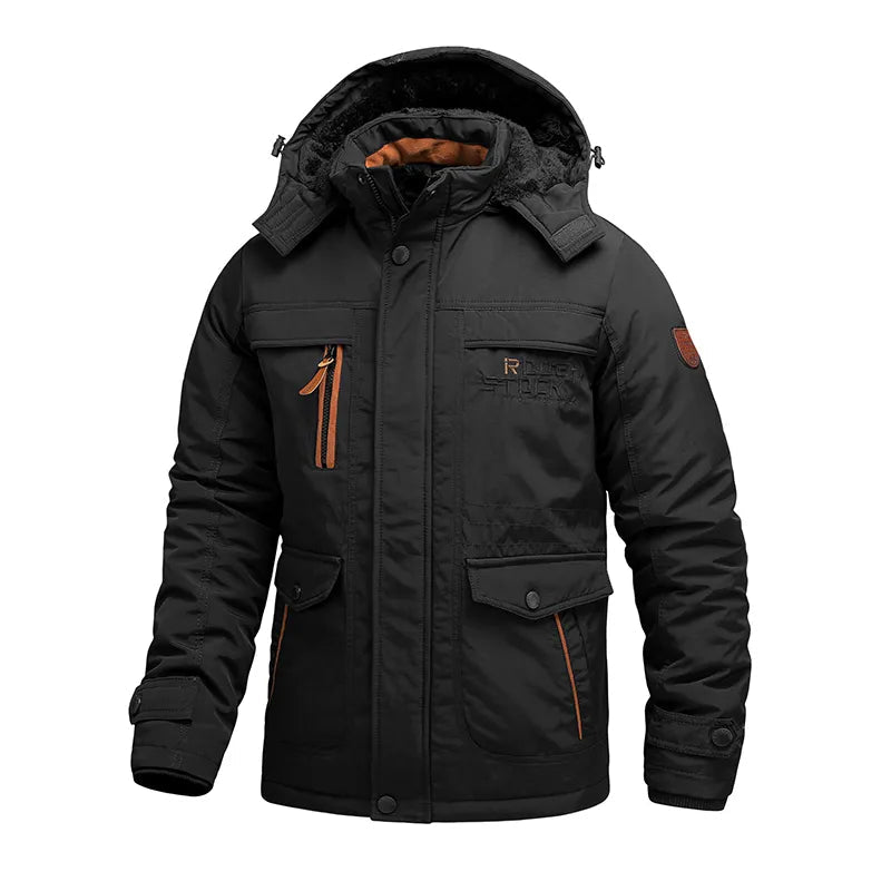 Waterdichte Heren Winterjas met Afneembare Capuchon