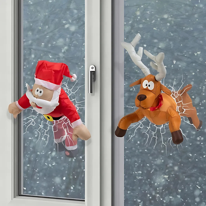 Kerst Decoratie Vensterstickers Santa Rendier Feestelijk
