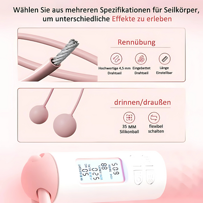 Draadloos Springtouw Fitness Trainingshulp Smart Functie
