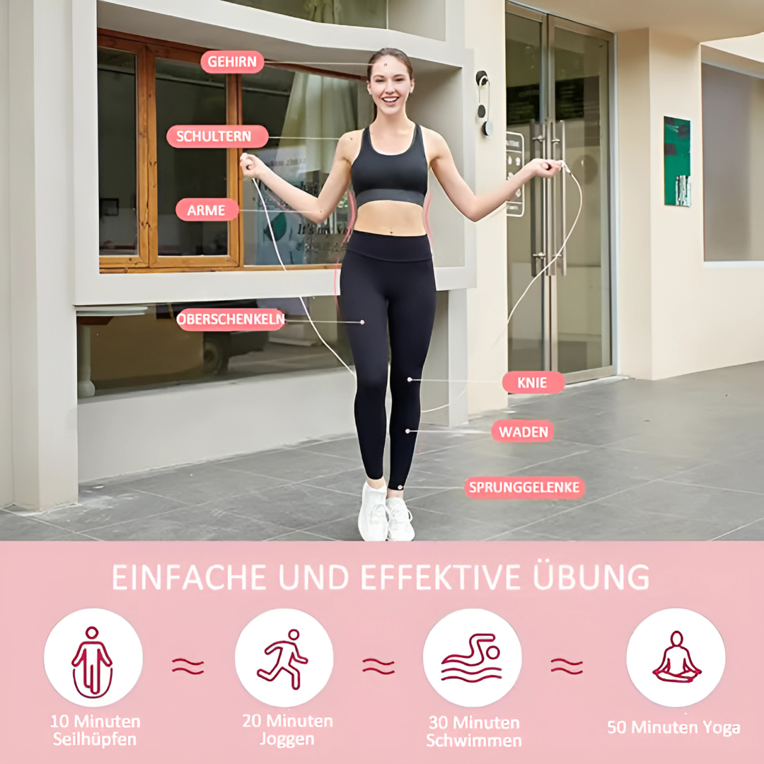 Draadloos Springtouw Fitness Trainingshulp Smart Functie