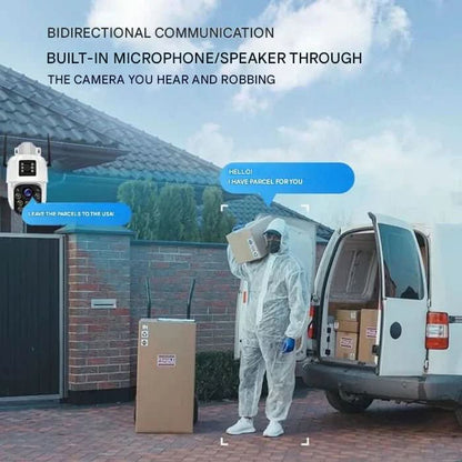 Draadloze Beveiligingscamera 4K met Zonnepaneel en 360° Rondomzicht