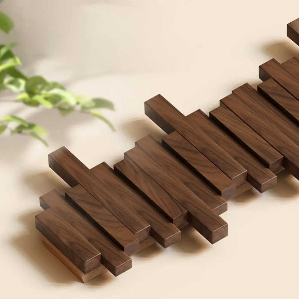 Houten Kapstok Opklapbaar met Magnetische Haken Modern Design