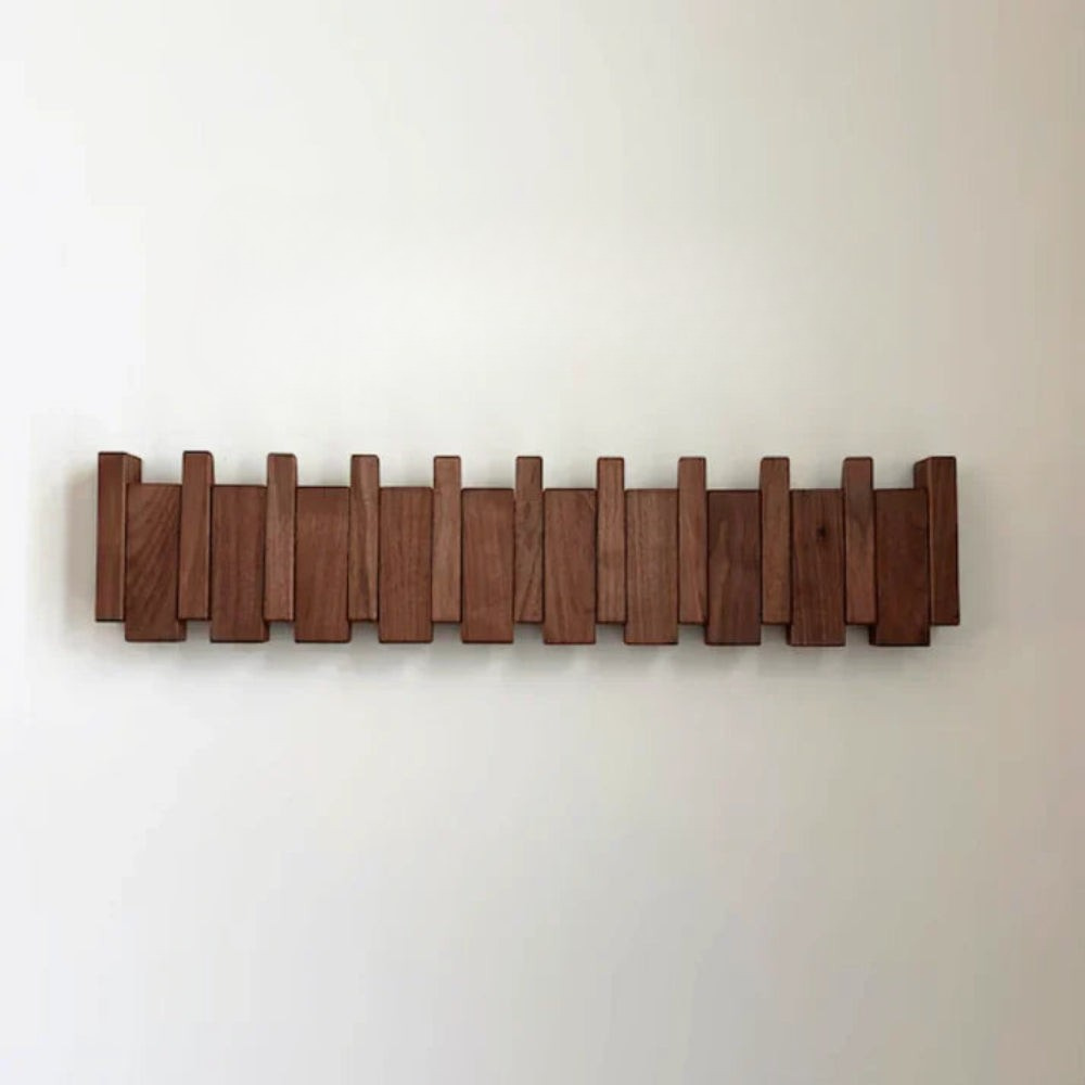 Wandkapstok Houten Inklapbare Haken Modern Design