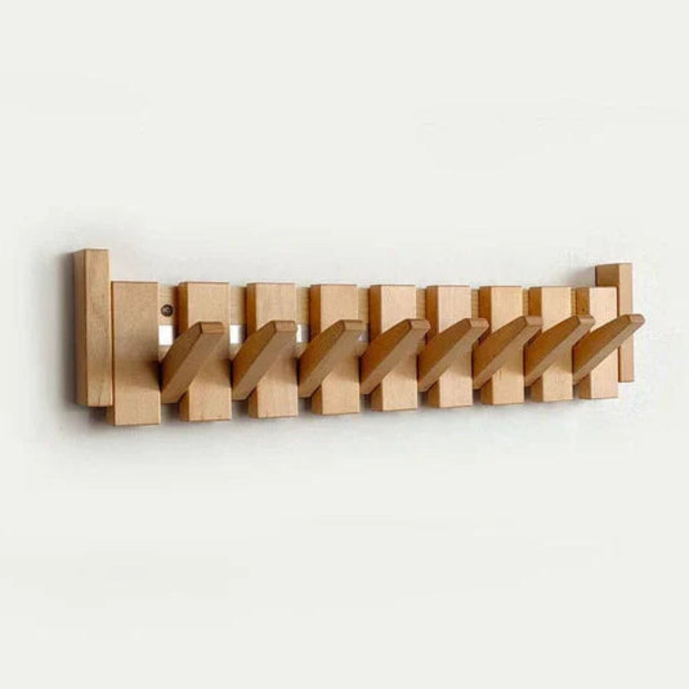 Wandkapstok Houten Inklapbare Haken Modern Design