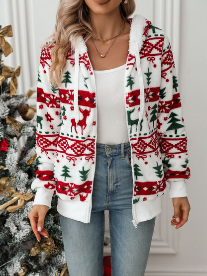 Kerst Hoodie Dames Warme Feestelijke Trui
