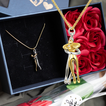 Ketting Sieraad Liefdessymbool Roestvrij Staal Koppel