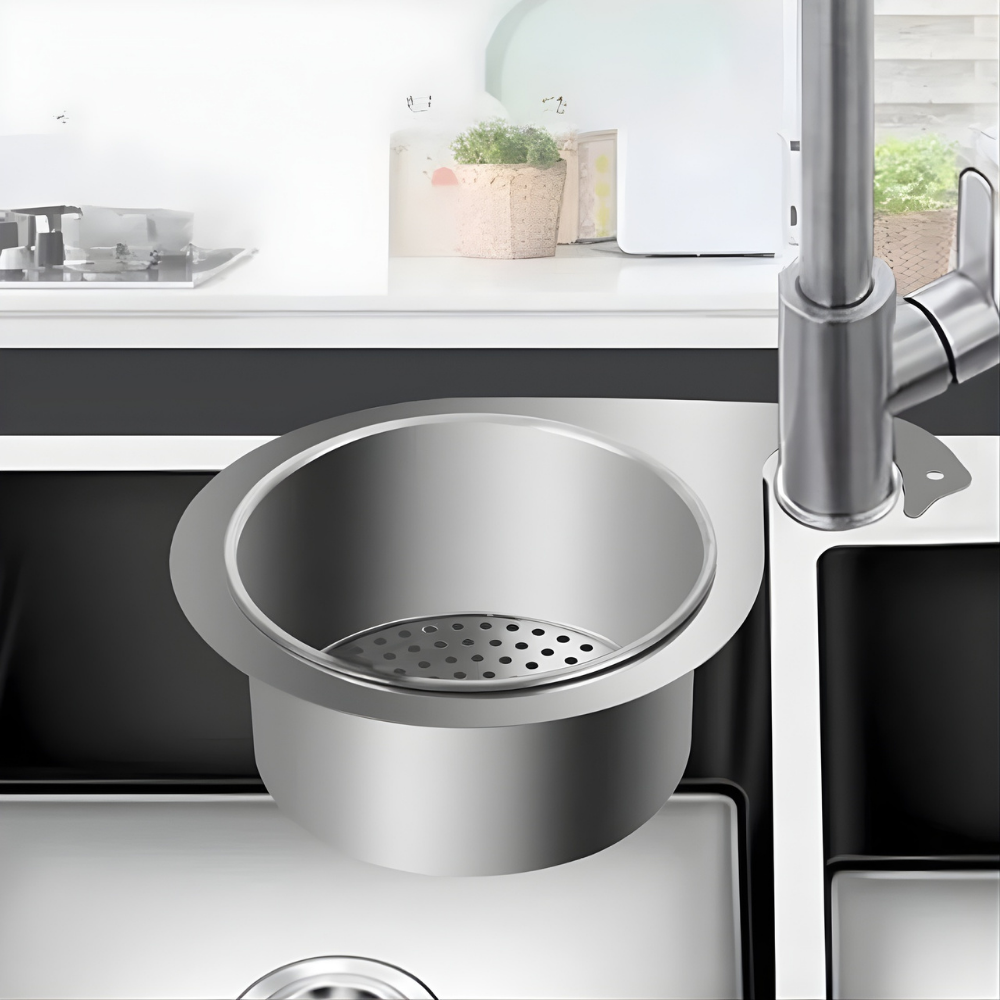 Keuken Zeefmand Spoelbak Roestvrij Staal Afvoerfilter - Velinix