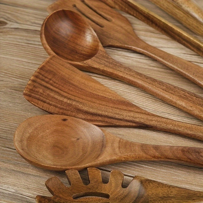Houten Keukengerei Set 6-delige Kookgerei