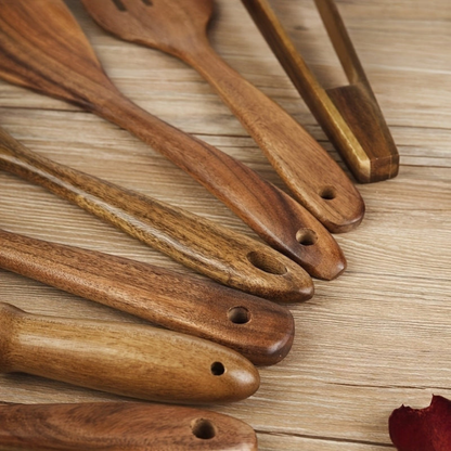 Houten Keukengerei Set 6-delige Kookgerei