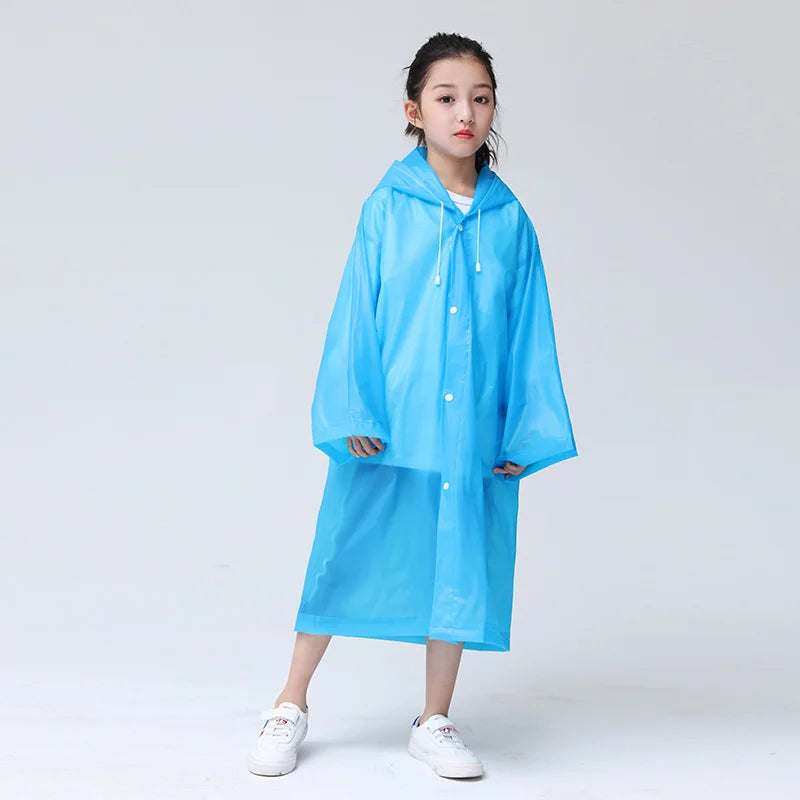 Waterdichte Regenjas Kinderen Transparant EVA - Velinix