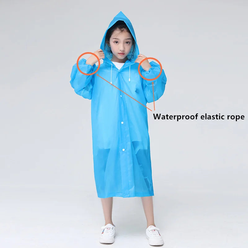 Waterdichte Regenjas Kinderen Transparant EVA