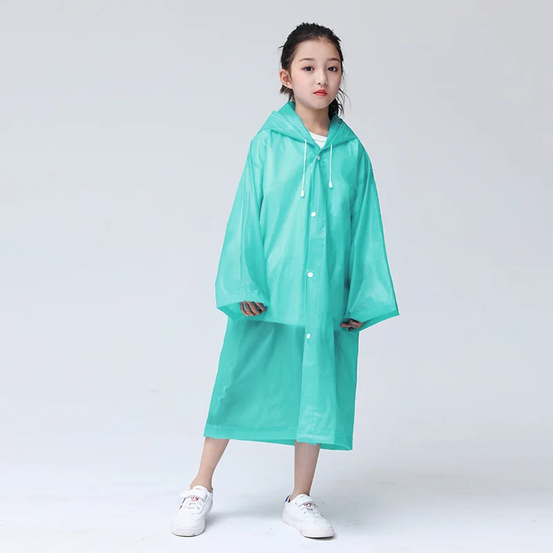 Waterdichte Regenjas Kinderen Transparant EVA