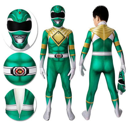 Kinder Superheld Kostuum Stretch Jumpsuit met Masker