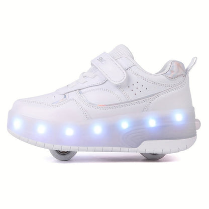 Kinderen Roller Sneakers met LED Lichtgevende Wielen