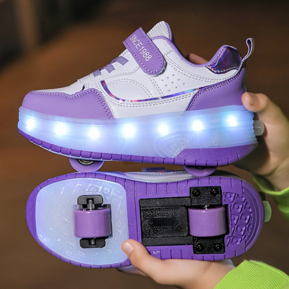 Kinderen Roller Sneakers met LED Lichtgevende Wielen