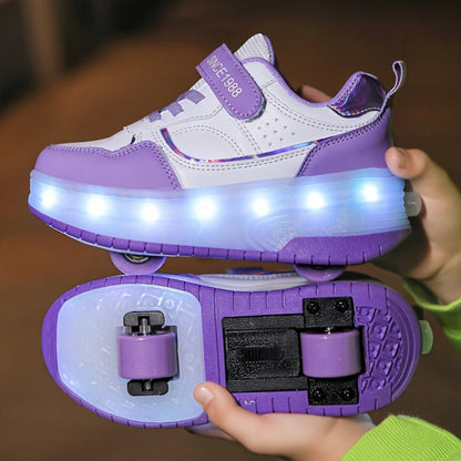 Kinderen Roller Sneakers met LED Lichtgevende Wielen