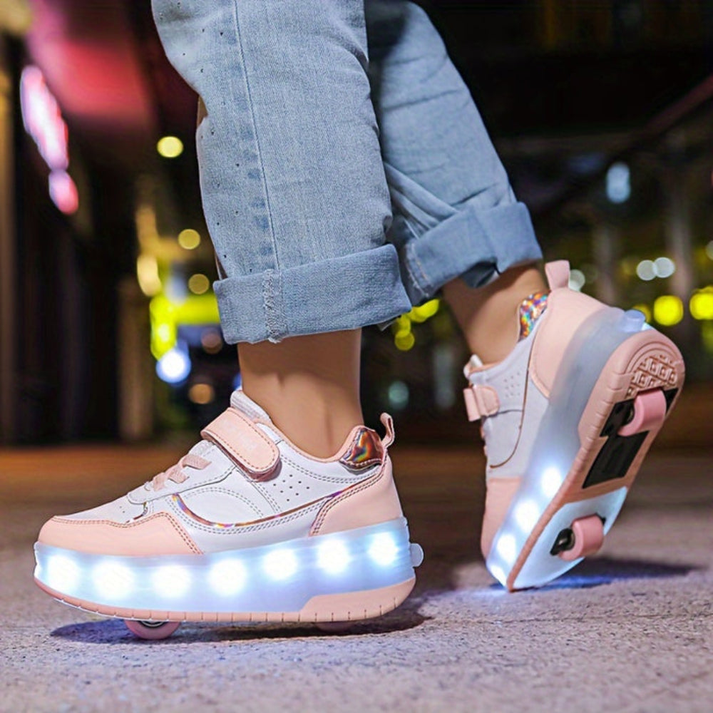 Kinderen Roller Sneakers met LED Lichtgevende Wielen