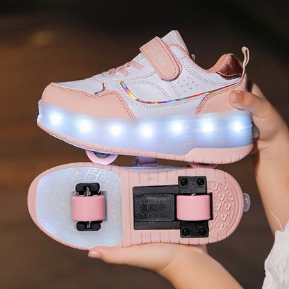 Kinderen Roller Sneakers met LED Lichtgevende Wielen